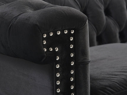Chesterfield Style 3 Seater Sofa With Deep Button Tufting