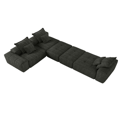 Modern Oversized Diy Combination, Modular Sectional Sofa With Pillows
