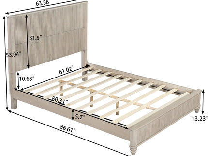 3 Piece Bedroom Set With Bed And 2 Nightstands