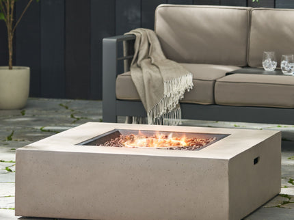 Modern 50, 000 Btu Square Fire Table With Propane Tank