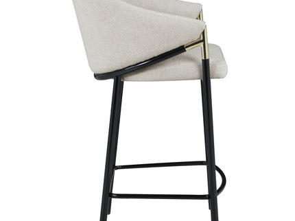 Sloped Arm Counter Stools (Set of 2) - Beige