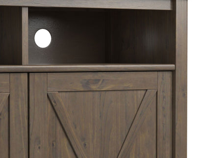 Ela - Medium Storage Cabinet - Smoky Brown