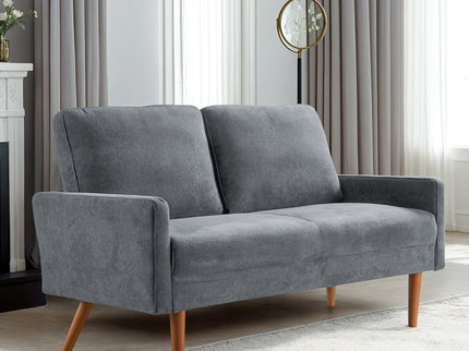 Loveseat Sofa, European Style With Sleek Design, Modern & Vintage Flair, Upholstered 2 Seater Couch