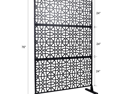 Outdoor & Indoor Metal Freestanding Decorative Privacy Screen