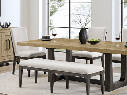Upholstered Bench - Brown