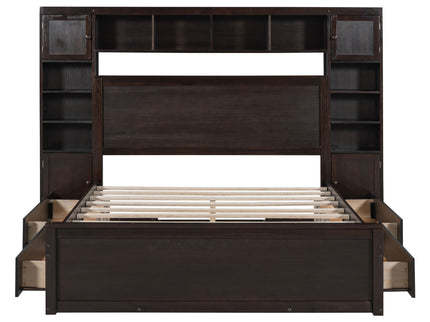 Bed With All In One Cabinet, Shelf And Sockets
