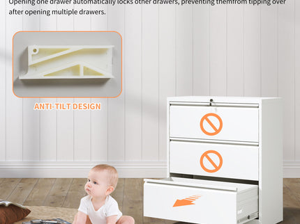 Premium Drawer Metal Lateral File Cabinet With Lock