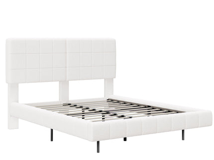 Floating Bed With Light, Soft Touch Surface