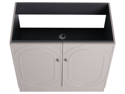 Contemporary Freestanding Bathroom Vanity With Resin Sink & Soft-Close Cabinet Doors