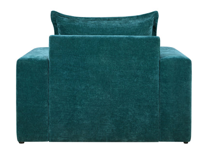Upholstered Accent Chair With Wide Armrests And Ergonomic Back Support