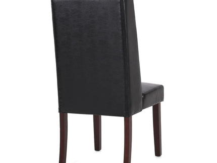 Sophisticated Tufted Dining Chair With High Back Design