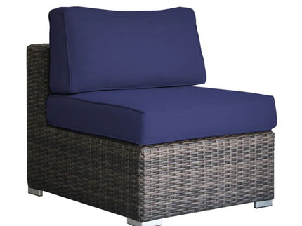 Wicker Seating Group Set With Table And Cushions