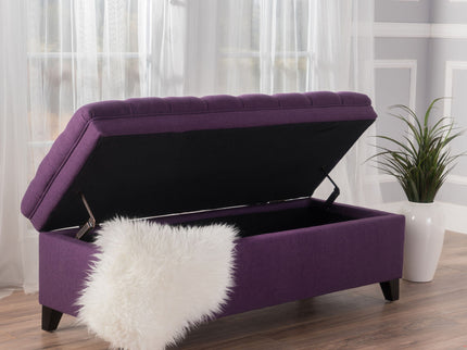 Juliana - Storage Ottoman With Birch Legs