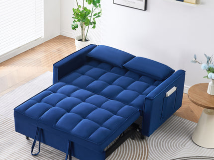 Sofa Bed With Pockets, 3 In 1 Convertible For Living Room
