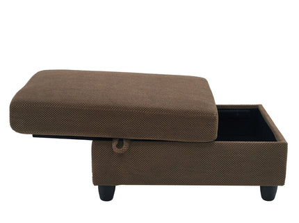 Accent Chair With Storage Ottoman, Reclining Single Chaise Lounge With Cupholders And USB, C Ports