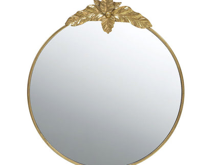 Large Round Wall Mirror With Metal Frame, Circle Accent Mirror For Living Room Bedroom Entryway - Gold