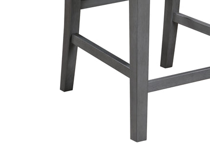 Graham - 3 Piece Small Space Counter Height Dining Table With Shelves And 2 Chairs (Set of 3)