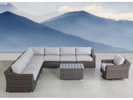 Stylish Sofa Seating Group With Cushions Perfect For Outdoor Gatherings