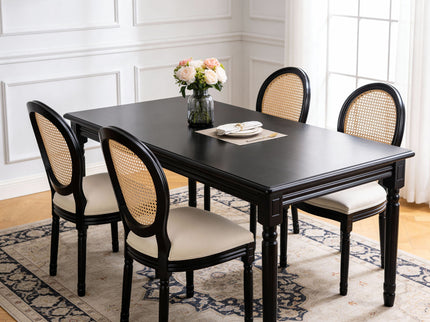 French Country Dining Chairs With Round Back (Set of 2)