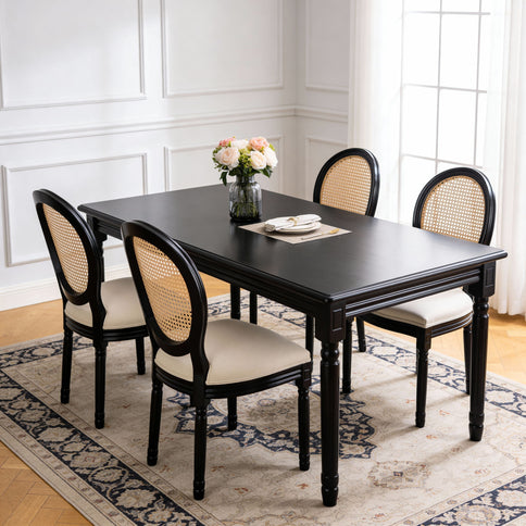 French Country Dining Chairs With Round Back (Set of 2)