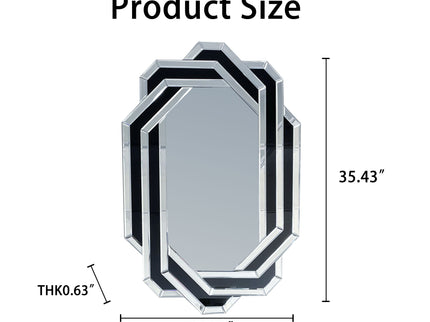 Diamond Wall Mirror - Silver