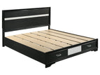 Black / California King / 2 Drawers