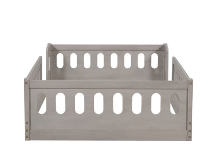 Platform Bed With Guardrail
