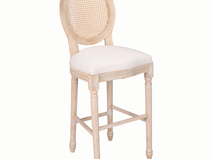 French Country Bar Chairs With Round Back (Set of 2)