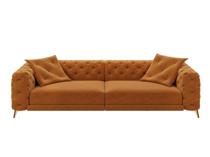 3 In 1 Convertible Sleeper, Deep Seat Pull Out Sofa Bed, Button Tufted