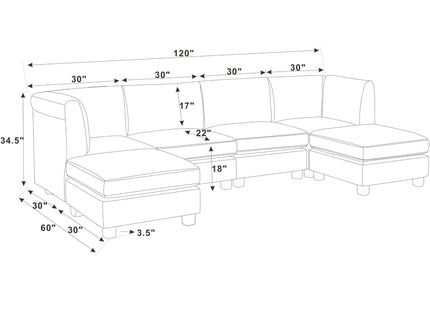 Upholstered Modular Sectional