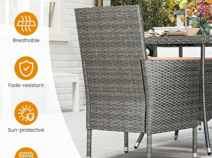 4 Piece All-Weather Patio Dining Chair Set
