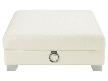 Cordelia - Square Ottoman - White