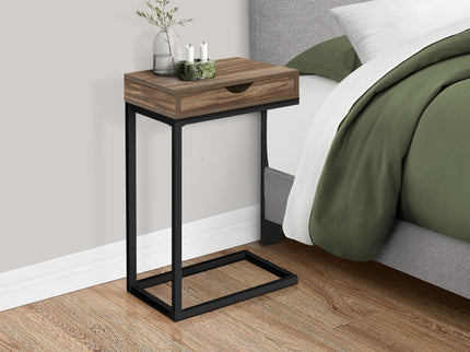 Accent Table, C - Shaped Contemporary Elegant Desig