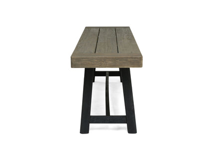 Cloud - Outdoor Bench With Acacia Wood Frame And Slat Panel Design