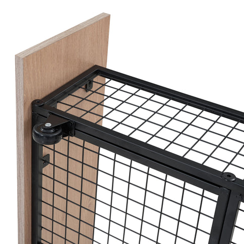 Triple Bunk Bed With Drawers, Multi-Functional Frame With Desks And Shelves In The Middle