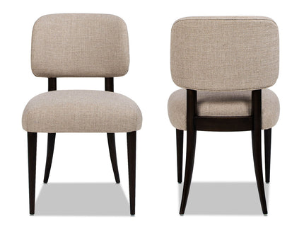 Harriet - Split Back Upholstered Dining Side Chair (Set of 2) - Merino Gray