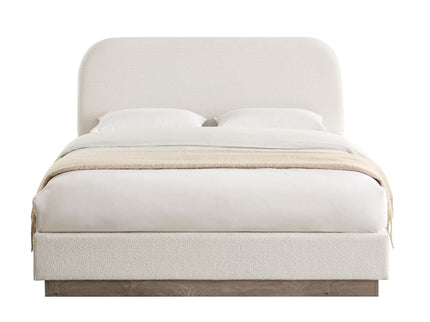 Linton - Upholstered Platform Bed With Curved Headboard