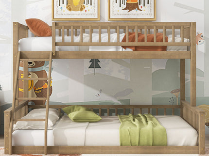 Bunk Bed With Ladder And Guardrails