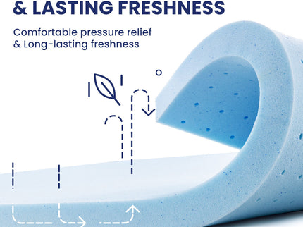 14" King Mattress Hotel Collection Hybrid Mattress With Gel Memory Foam & Pocket Springs - Brown / White