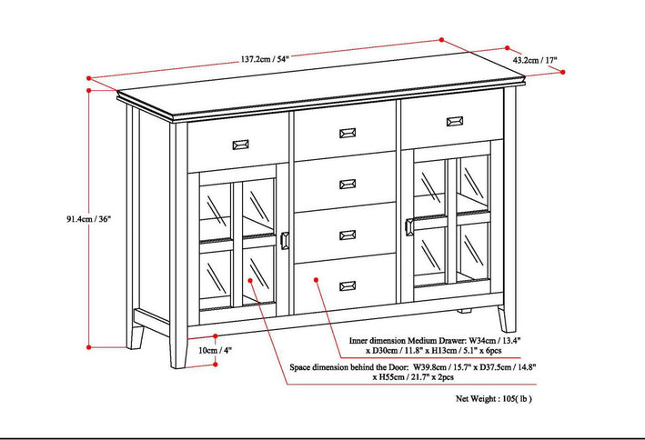 Artisan - Sideboard Buffet - Light Brown