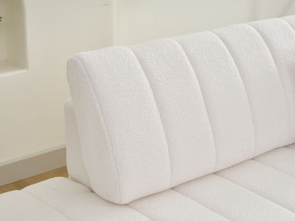 Jessica - Lamb Wool Sectional Sofa With Chaise, Versatile Configuration