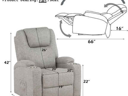 Recliner With Power Lift & Massage