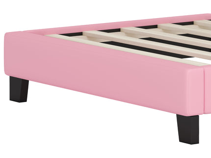 Upholstered Princess Platform Bed With Crown Headboard
