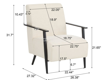 Modern Lounge Chair With Upholstery
