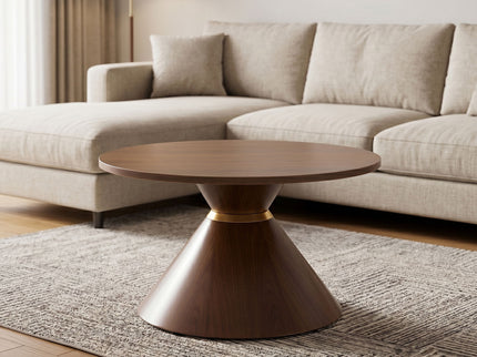 2 Piece Round Coffee Table Set For Living Room