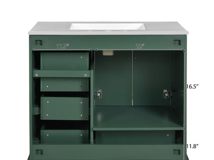 Traditional Bathroom Vanity With Soft Close Doors And Drawers