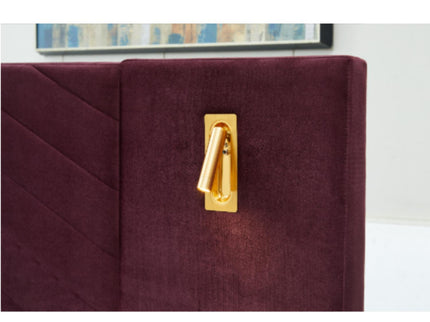 Comfortable Upholstered Bed With Vertical Channel Tufted Wingback Headboard