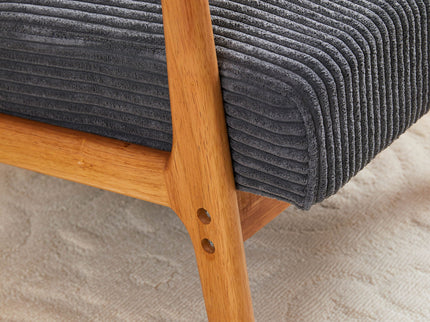 Accent Arm Chair With Pillow Upholstered