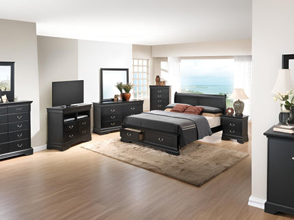 Upholstered Panel Sleigh Bed Design