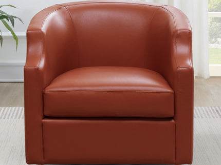 Emmett - Swivel Glider Barrel Chair With Clip Arm Design